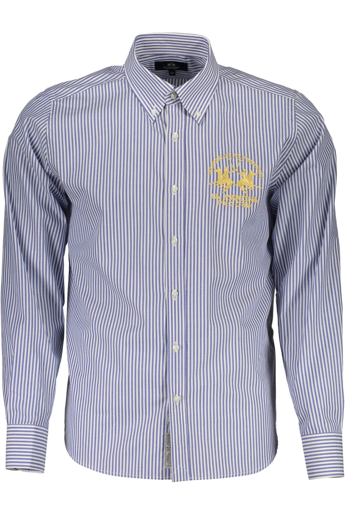 LA MARTINA MEN'S BLUE LONG SLEEVE SHIRT-Camicie-LA MARTINA-BLUE-M-Urbanheer