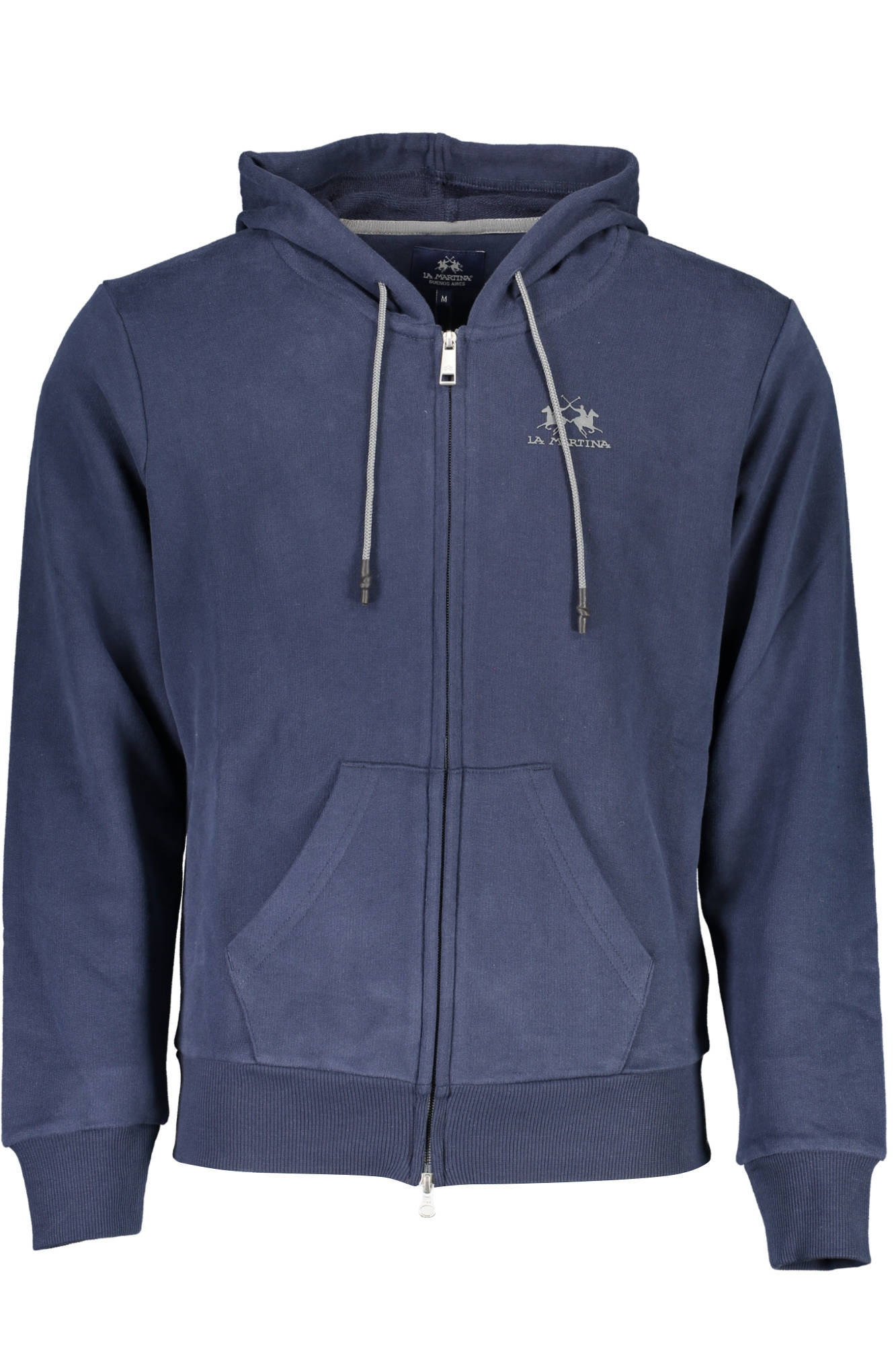 LA MARTINA MEN'S BLUE ZIP SWEATSHIRT-Felpe-LA MARTINA-BLUE-L-Urbanheer