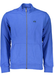 LA MARTINA MEN'S BLUE ZIP SWEATSHIRT-Felpe-LA MARTINA-BLUE-S-Urbanheer