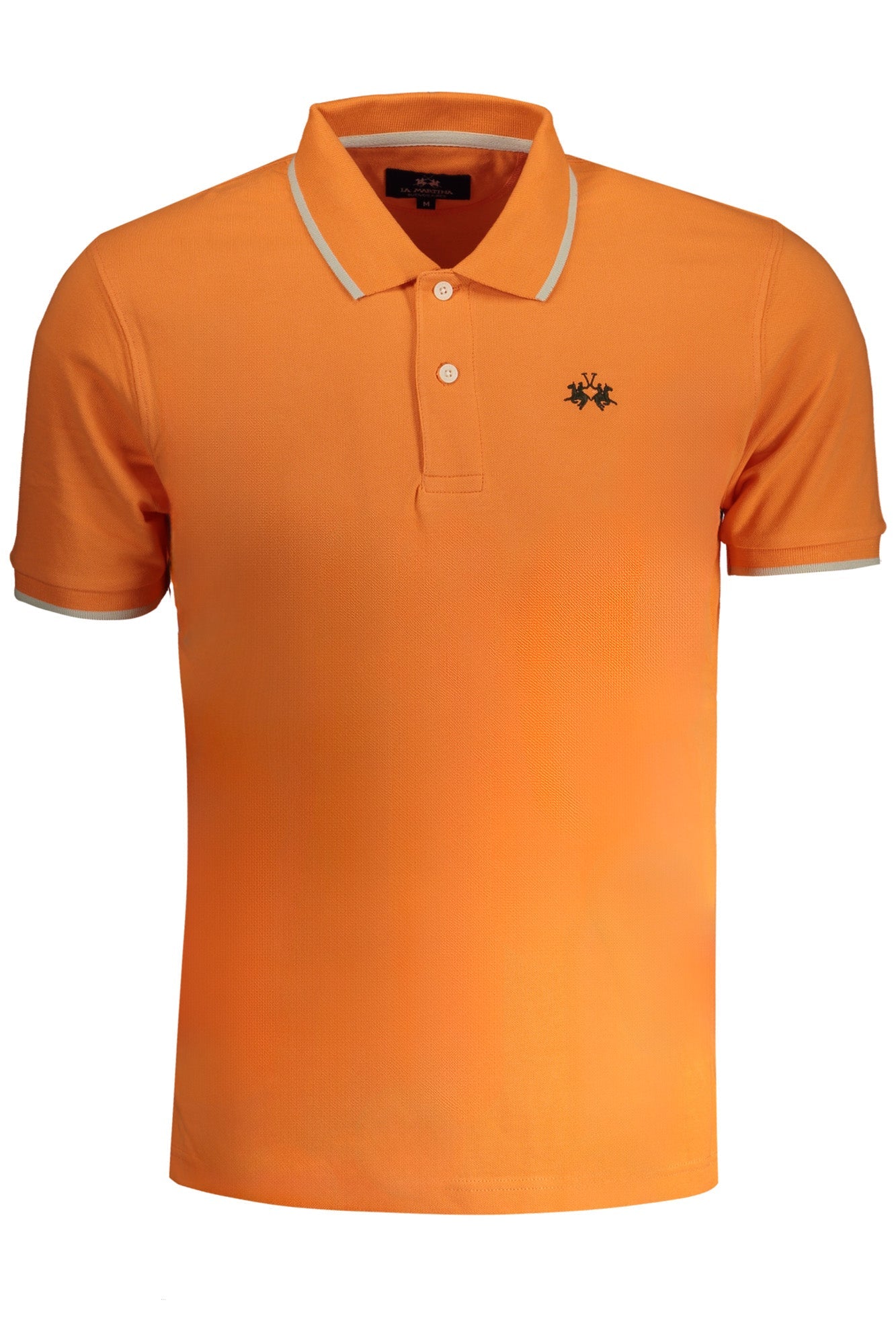 LA MARTINA MEN'S ORANGE SHORT SLEEVED POLO SHIRT-Polo-LA MARTINA-ORANGE-S-Urbanheer