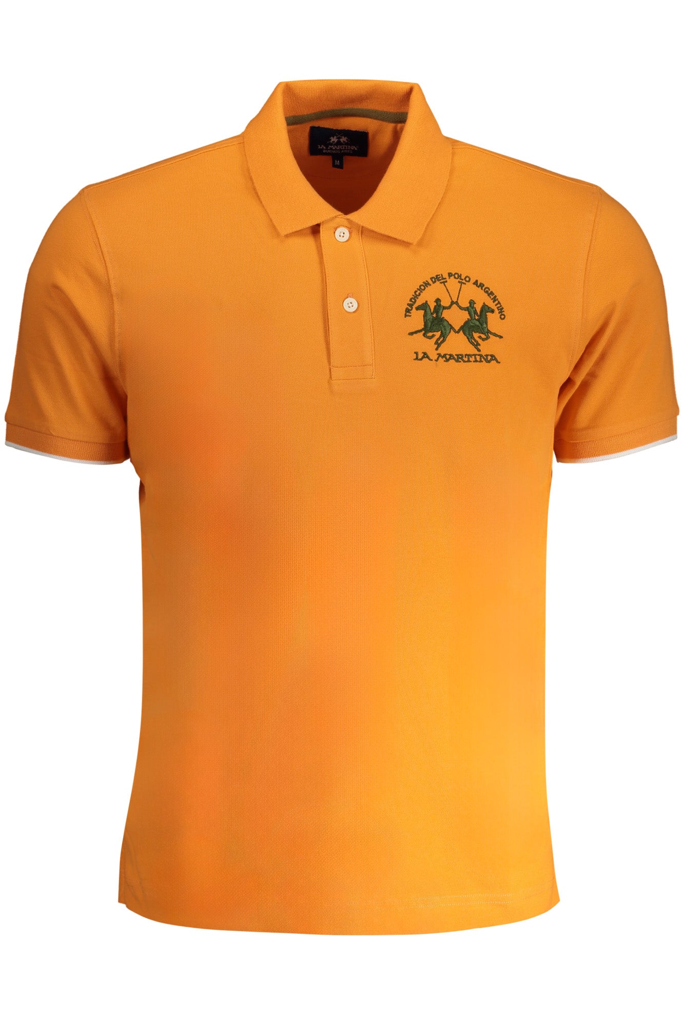 LA MARTINA MEN'S ORANGE SHORT SLEEVED POLO SHIRT-Polo-LA MARTINA-ORANGE-S-Urbanheer