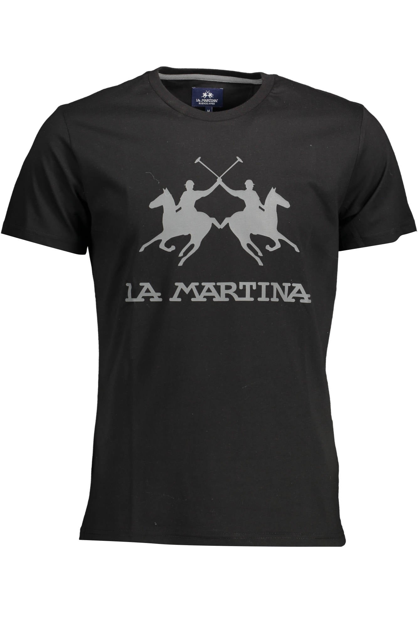 LA MARTINA MEN'S SHORT SLEEVE T-SHIRT BLACK-T-Shirt-LA MARTINA-BLACK-M-Urbanheer