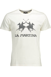 La Martina Men'S White Short Sleeve T-Shirt-T-Shirt-LA MARTINA-WHITE-M-Urbanheer