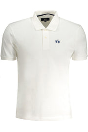 LA MARTINA MEN'S WHITE SHORT SLEEVED POLO SHIRT-Polo-LA MARTINA-WHITE-S-Urbanheer