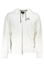 LA MARTINA MEN'S WHITE ZIPPED SWEATSHIRT-Felpe-LA MARTINA-WHITE-M-Urbanheer