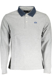 LA MARTINA POLO LONG SLEEVE MAN GRAY-Polo-LA MARTINA-GREY-L-Urbanheer
