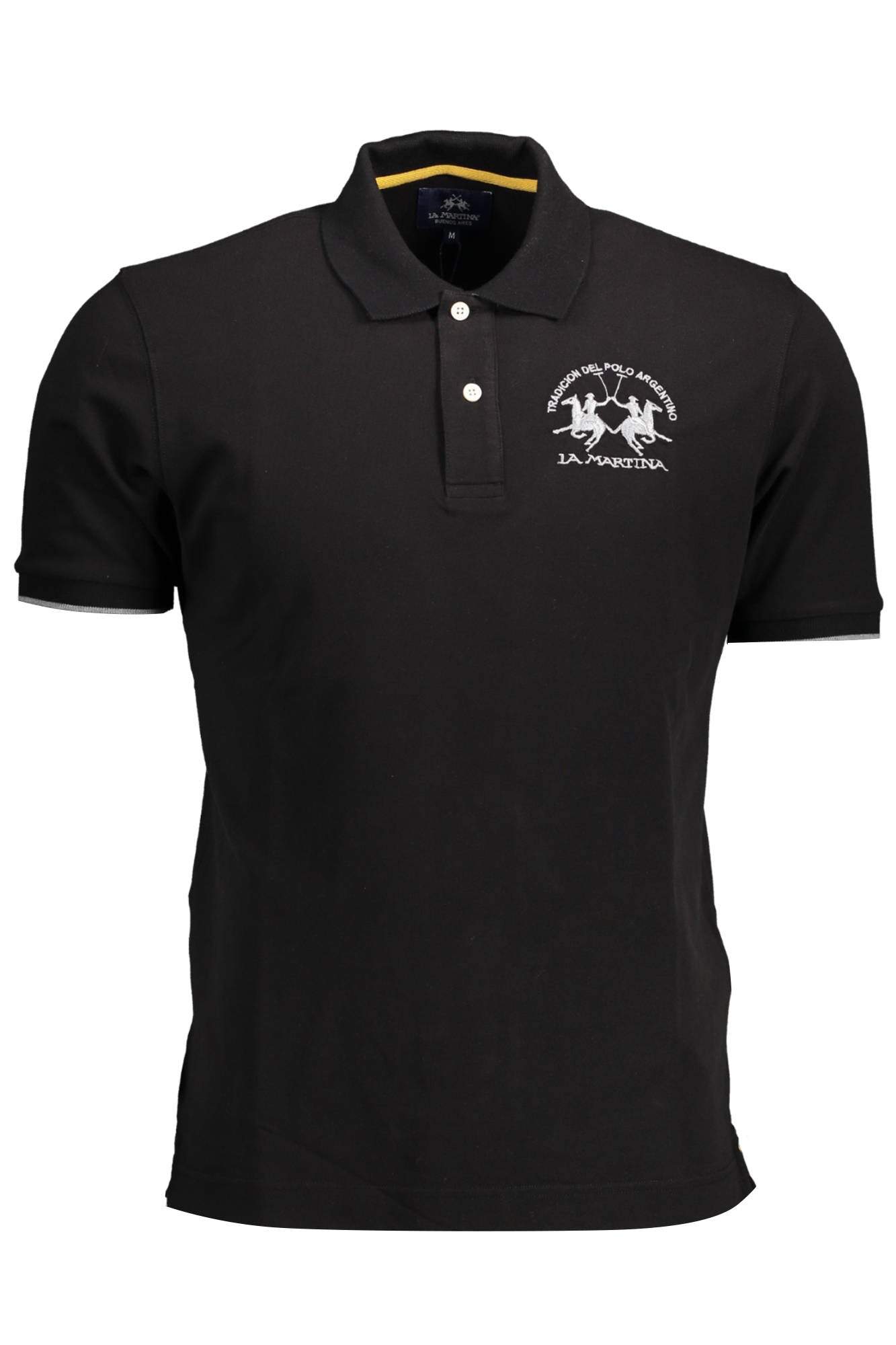 LA MARTINA POLO SHORT SLEEVE MAN BLACK-Polo-LA MARTINA-BLACK-M-Urbanheer
