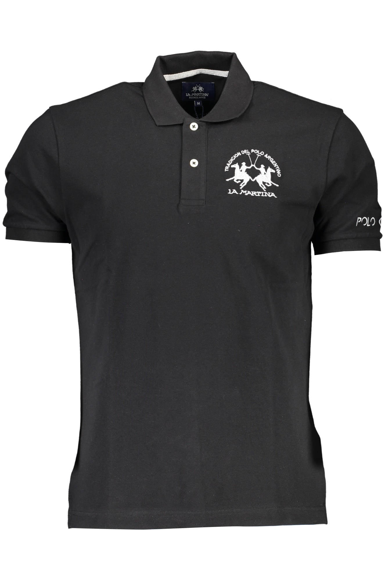LA MARTINA POLO SHORT SLEEVE MAN BLACK-Polo-LA MARTINA-BLACK-S-Urbanheer