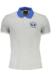 LA MARTINA POLO SHORT SLEEVE MAN GRAY-Polo-LA MARTINA-GREY-S-Urbanheer