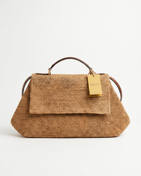 LAHADY Tea RAFFIA shoulder bag