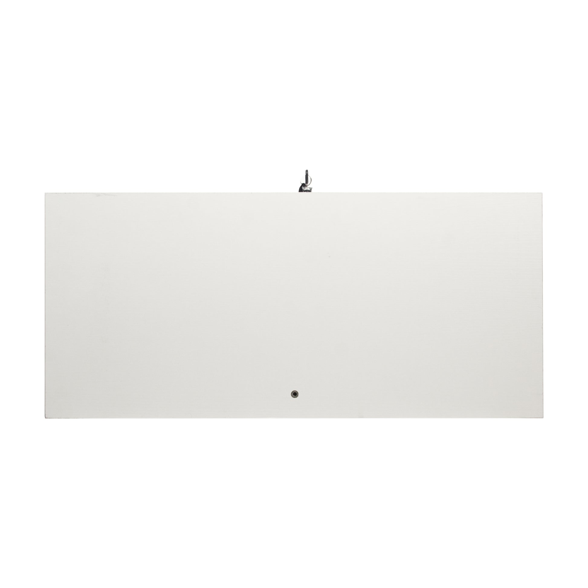 LED Strip Light Two Door Glass Cabinet Glass Display Cabinet with 4 Shelves, White-UH Decor-Default-Urbanheer