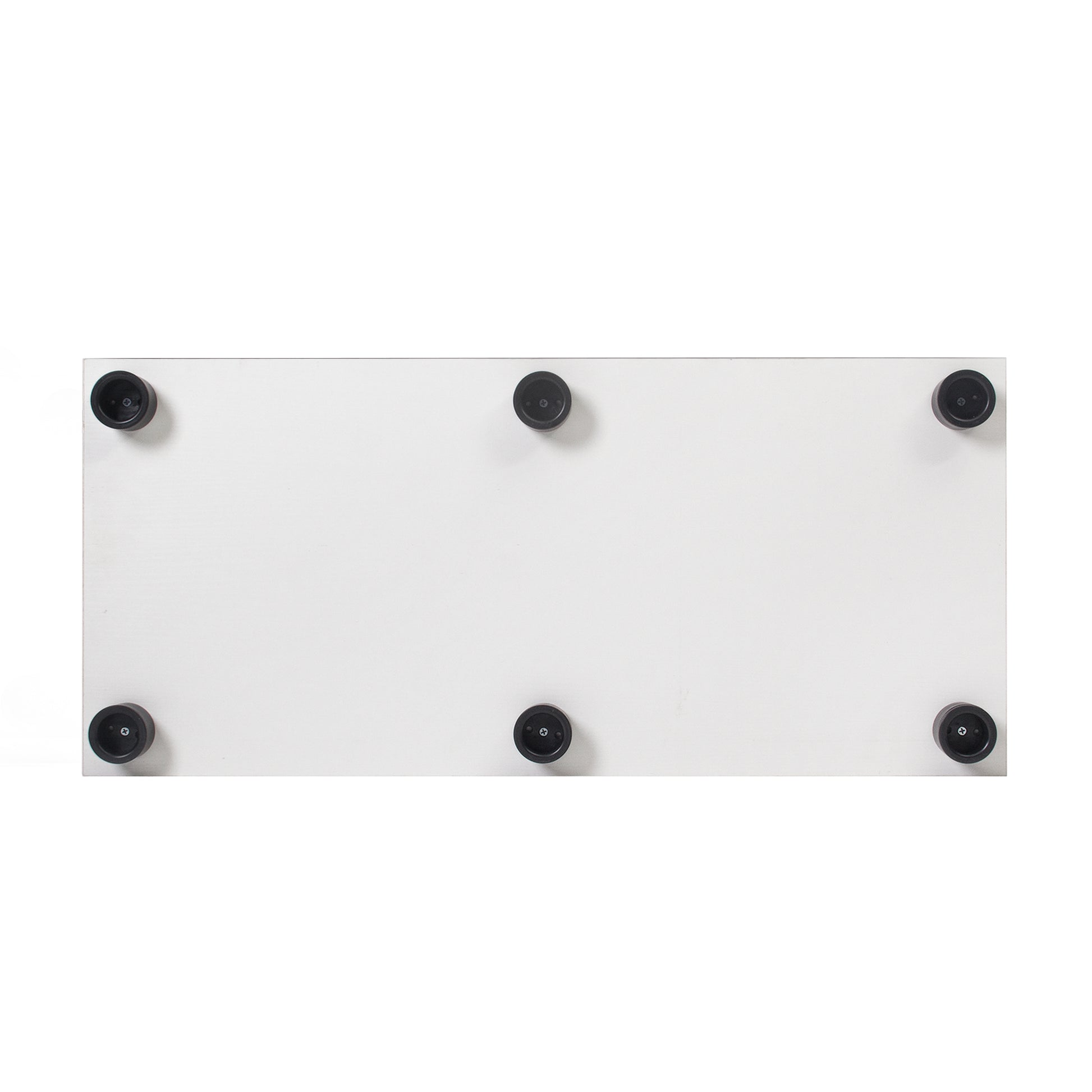 LED Strip Light Two Door Glass Cabinet Glass Display Cabinet with 4 Shelves, White-UH Decor-Default-Urbanheer