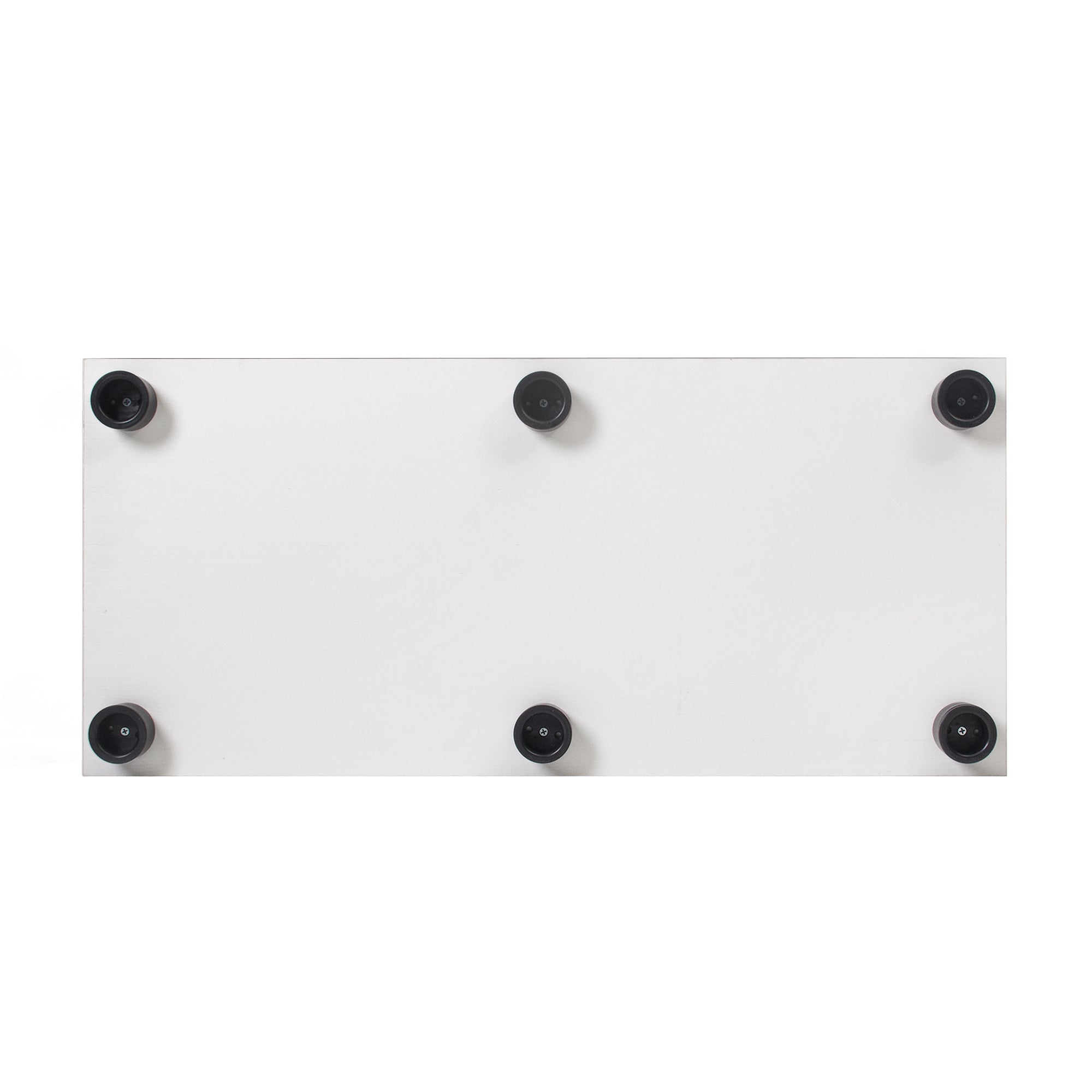 LED Strip Light Two Door Glass Cabinet Glass Display Cabinet with 4 Shelves, White-UH Decor-Default-Urbanheer