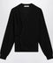 LEMAIRE Black asymmetric wool-blend cardigan