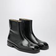 LEMAIRE Black leather ankle boots