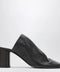 LEMAIRE Brown lambskin mules with block heel