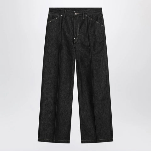 LEMAIRE Slate-colored jeans with studs