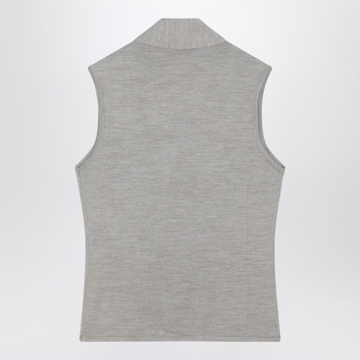 LEMAIRE Taupe wool blend waistcoat