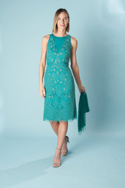 Leya New Season Women Dress-Dress-Ceylan Bcn-TEAL-S-Urbanheer
