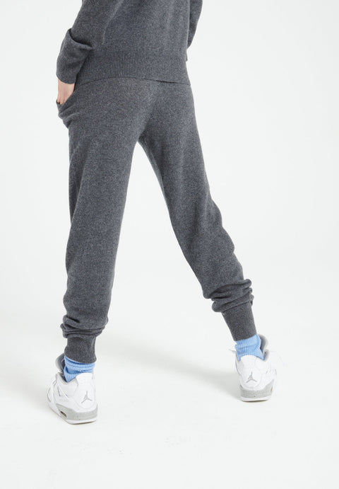 LILLY 11 Pantalon de survêtement en cachemire gris anthracite-pantalon femme-Studio Cashmere8-2XL-SC8-00222-gris anthracite-Urbanheer