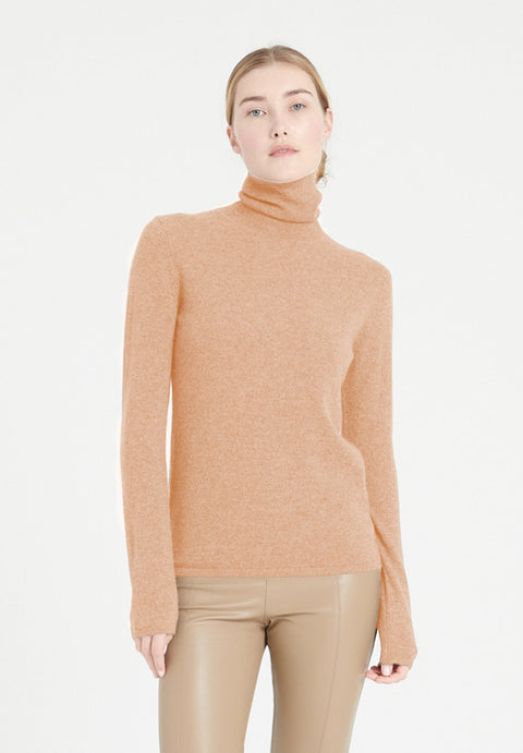 LILLY 3 Pull col roulé en cachemire camel clair-col roulé femme-Studio Cashmere8-M-SC8-00869-camel clair-Urbanheer