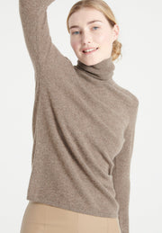 LILLY 3 Pull col roulé en cachemire taupe-col roulé femme-Studio Cashmere8-2XL-SC8-00154-taupe-Urbanheer