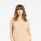 LILLY 4 Cardigan col rond en cachemire cintré camel clair-gilet cardigan col rond femme-Studio Cashmere8-S-SC8-00871-camel clair-Urbanheer