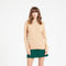 LILLY 4 Cardigan col rond en cachemire cintré camel clair-gilet cardigan col rond femme-Studio Cashmere8-S-SC8-00871-camel clair-Urbanheer