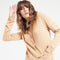 LILLY 4 Cardigan col rond en cachemire cintré camel clair-gilet cardigan col rond femme-Studio Cashmere8-S-SC8-00871-camel clair-Urbanheer