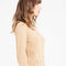 LILLY 4 Cardigan col rond en cachemire cintré camel clair-gilet cardigan col rond femme-Studio Cashmere8-S-SC8-00871-camel clair-Urbanheer