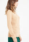 LILLY 4 Cardigan col rond en cachemire cintré camel clair-gilet cardigan col rond femme-Studio Cashmere8-S-SC8-00871-camel clair-Urbanheer