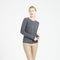 LILLY 4 Cardigan col rond en cachemire cintré gris anthracite-gilet cardigan col rond femme-Studio Cashmere8-L-SC8-00168-gris anthracite-Urbanheer