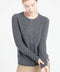 LILLY 4 Cardigan col rond en cachemire cintré gris anthracite-gilet cardigan col rond femme-Studio Cashmere8-L-SC8-00168-gris anthracite-Urbanheer