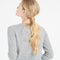 LILLY 4 Cardigan col rond en cachemire cintré gris clair-gilet cardigan col rond femme-Studio Cashmere8-S-SC8-00166-gris clair-Urbanheer
