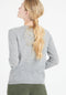 LILLY 4 Cardigan col rond en cachemire cintré gris clair-gilet cardigan col rond femme-Studio Cashmere8-S-SC8-00166-gris clair-Urbanheer