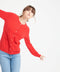 LILLY 4 Cardigan col rond en cachemire cintré rouge-gilet cardigan col rond femme-Studio Cashmere8-S-SC8-00173-rouge-Urbanheer