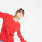 LILLY 4 Cardigan col rond en cachemire cintré rouge-gilet cardigan col rond femme-Studio Cashmere8-S-SC8-00173-rouge-Urbanheer
