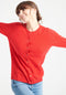 LILLY 4 Cardigan col rond en cachemire cintré rouge-gilet cardigan col rond femme-Studio Cashmere8-S-SC8-00173-rouge-Urbanheer