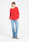 LILLY 4 Cardigan col rond en cachemire cintré rouge-gilet cardigan col rond femme-Studio Cashmere8-S-SC8-00173-rouge-Urbanheer