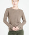 LILLY 4 Cardigan col rond en cachemire cintré taupe-gilet cardigan col rond femme-Studio Cashmere8-M-SC8-00169-taupe-Urbanheer