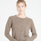 LILLY 4 Cardigan col rond en cachemire cintré taupe-gilet cardigan col rond femme-Studio Cashmere8-M-SC8-00169-taupe-Urbanheer