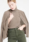 LILLY 4 Cardigan col rond en cachemire cintré taupe-gilet cardigan col rond femme-Studio Cashmere8-M-SC8-00169-taupe-Urbanheer