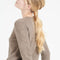 LILLY 4 Cardigan col rond en cachemire cintré taupe-gilet cardigan col rond femme-Studio Cashmere8-M-SC8-00169-taupe-Urbanheer