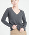 LILLY 6 Pull col V en cachemire ample gris anthracite-col v femme-Studio Cashmere8-S-SC8-00184-gris anthracite-Urbanheer