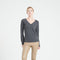 LILLY 6 Pull col V en cachemire ample gris anthracite-col v femme-Studio Cashmere8-S-SC8-00184-gris anthracite-Urbanheer