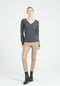 LILLY 6 Pull col V en cachemire ample gris anthracite-col v femme-Studio Cashmere8-S-SC8-00184-gris anthracite-Urbanheer