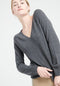 LILLY 6 Pull col V en cachemire ample gris anthracite-col v femme-Studio Cashmere8-S-SC8-00184-gris anthracite-Urbanheer
