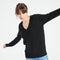 LILLY 6 Pull col V en cachemire ample noir-col v femme-Studio Cashmere8-M-SC8-00181-noir-Urbanheer