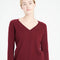 LILLY 6 Pull col V en cachemire ample rouge bordeaux-col v femme-Studio Cashmere8-M-SC8-00187-rouge bordeaux-Urbanheer