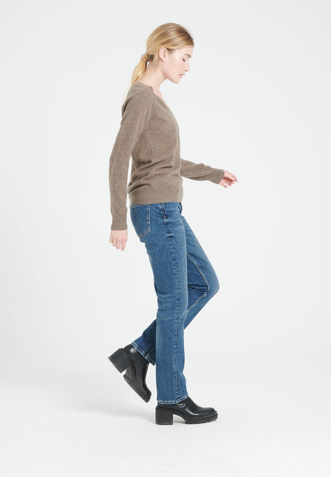 LILLY 6 Pull col V en cachemire ample taupe-col v femme-Studio Cashmere8-2XL-SC8-00185-taupe-Urbanheer